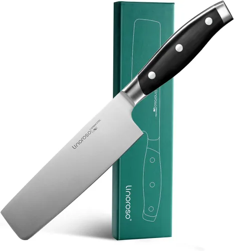 Vista 13 de linoroso - Cuchillo de pelar de 3.5 pulgadas, cuchillo de cocina pequeño con elegante caja de regalo, cuchillo de fruta de acero inoxidable
