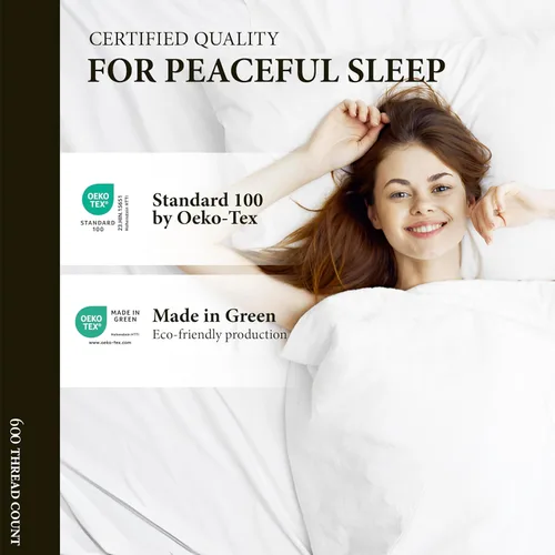 Vista 5 de Funda de edredón de algodón egipcio de 600 hilos de algodón egipcio de alta calidad, tejido de satén suave, cierre de cremallera y lazos en las Gris