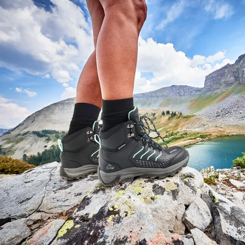 Vista 5 de NORTIV 8 Women's Waterproof Hiking Boots Outdoor Trekking Mid Backpacking Mountaineering Lightweight Boots