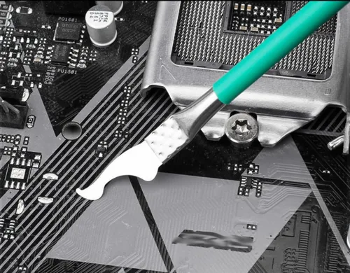 Vista 6 de Spudger de metal con herramientas de reparación de chip IC, removedor de CPU de hoja fina, cuchillo de mantenimiento BGA, 19 piezas de herramienta