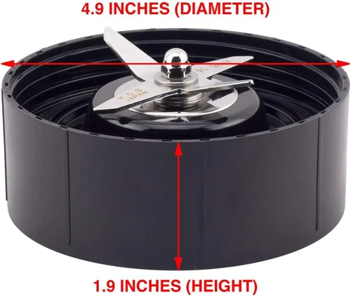 Vista 3 de Paquete de 2 piezas de repuesto de cuchillas extractoras compatibles con licuadoras NutriBullet RX N17-1001 de 1700 vatios
