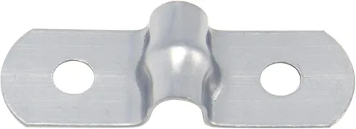 Vista 3 de M5 (1/5 pulgadas) abrazadera de conducto de acero inoxidable rígido de acero inoxidable con 2 agujeros para manguera de 3/8 pulgadas, abrazadera OD