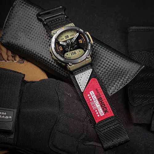 Vista 2 de Watch Bands Compatible with Amazfit T-Rex 2, Millitary Nylon Strap With Hook and Loop Design and Tools included