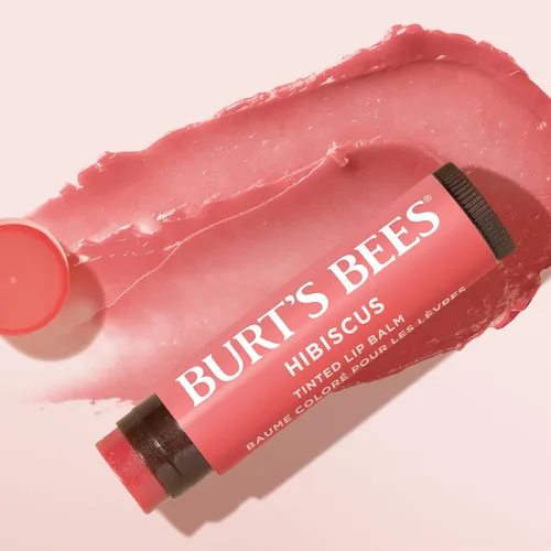 Vista 8 de Burt's Bees Bálsamo labial con color con fórmula de bálsamo tintado 2 en 1 de larga duración, color infundido con manteca de karité profundamente