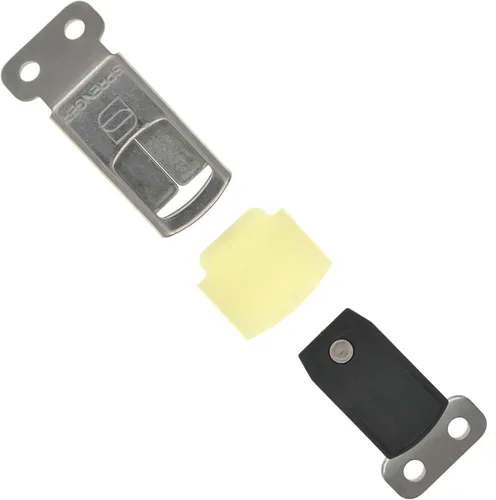 Vista 6 de Herm Sprenger Hebilla ClicLock de Acero Inoxidable con Cierre de Liberación Rápida con Chaqueta de Plástico que Brilla en la Oscuridad para Collar