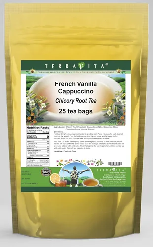 Té de raíz de achicoria y capuchino vainilla francesa (25 bolsitas de té, ZIN: 569158)