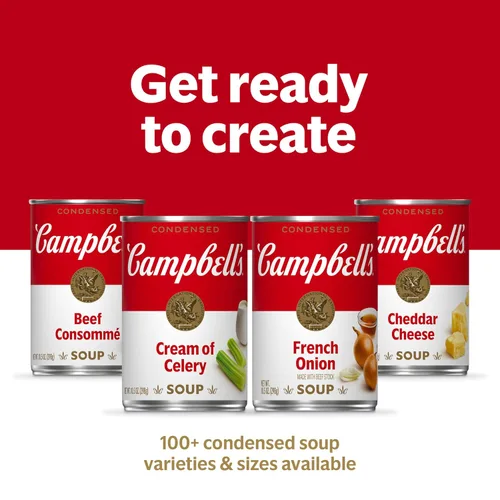 Vista 51 de Campbell's Sopa condensada para niños, sopa de fideos dobles, lata de 10.5 onzas (paquete de 4) (caja de 6)