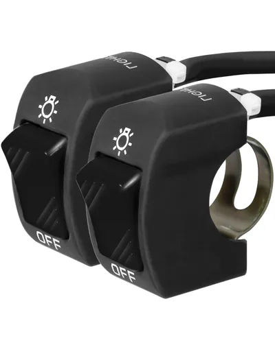 Vista 11 de Belinous Interruptor de manillar de 7/8 pulgadas para motocicleta, ATV, etc., interruptor de palanca de motocicleta impermeable para luces