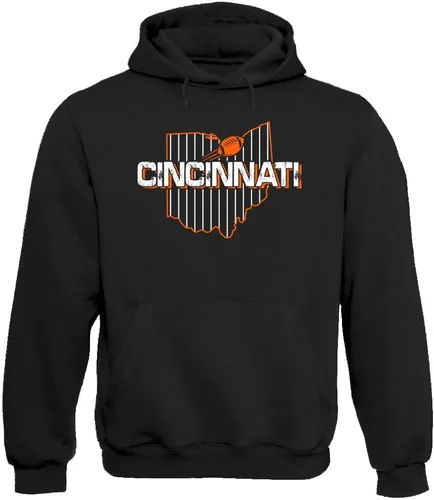 Vista 33 de Xtreme Apparrel Team Field Map Men's Hoodie Sweatshirt for Football Fans