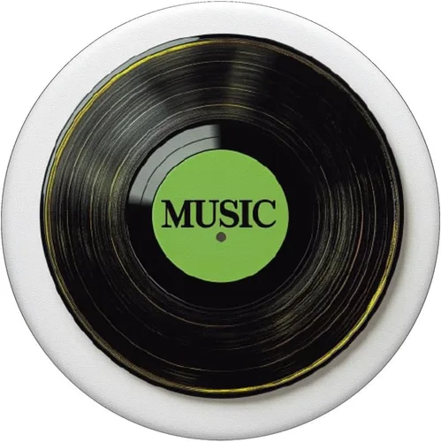 Vista 3 de Green Vinyl Record Player Vinyl Collector Retro Music Lover PopSockets Adhesive PopGrip