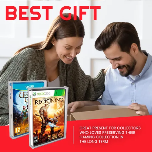 Vista 8 de Acrylic DVD Case Compatible for Sony PlayStation DVD (Wii, GameCube, PS2, Xbox, Xbox360) - 4.0MM Thick Clear (Pack of 2)