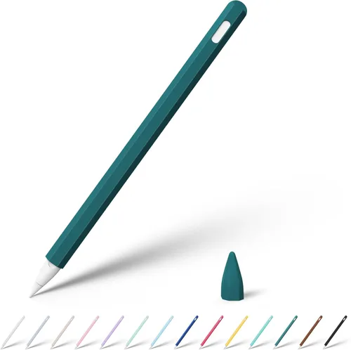 Vista 15 de KELIFANG Funda de silicona para Apple Pencil Pro 2024 y Apple Pencil de 2ª generación, funda protectora tipo manga con soporte, agarre y tapa