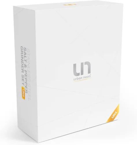 Vista 9 de Juego de molinillo de sal y pimienta, molinillo de pimienta de acero inoxidable de gran capacidad y molinillo de sal con bandeja en lujosa caja