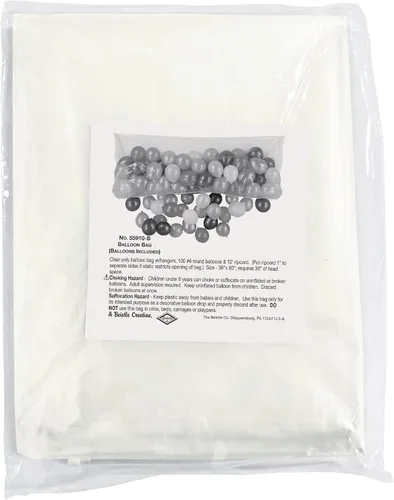 Vista 5 de Bolsa de globos de plástico con accesorio de fiesta de globos (1 unidad)