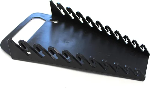 Vista 6 de JSP Manufacturing Bandeja organizadora de llaves de plástico portátil con 10 herramientas (1, negro)