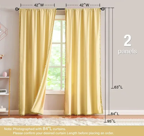 Vista 6 de Treatmentex Pom Pom - Cortinas de terciopelo