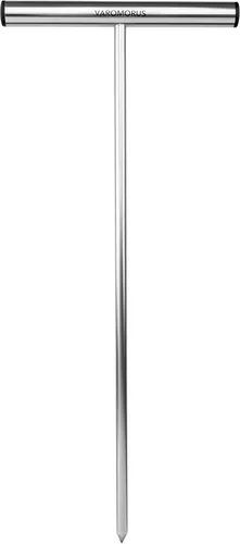 Varomorus Varilla de sonda de suelo de acero inoxidable, localizador de tanque séptico para localizar tuberías subterráneas, jardinería, paisajismo,