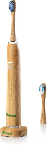 Vista 8 de Cepillo de dientes Sonic Bamboo - Cabezales de bambú biodegradables con cerdas de aceite de ricino - Incluye 2 cabezales de cepillo