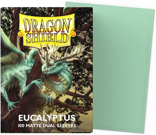 Vista 2 de Dragon Shield Fundas para cartas de tamaño estándar mate dual 100 unidades - Fundas TCG premium suaves y resistentes - Compatibles con Pokémon