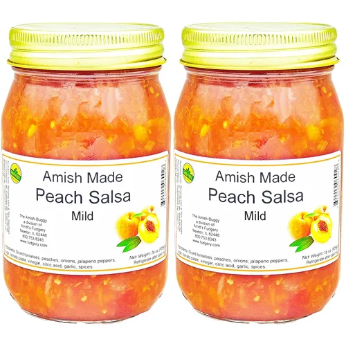 Vista 32 de Arndts Fudgery Amish Made Salsa Tarros de 2-16 onzas (manzana mediana)