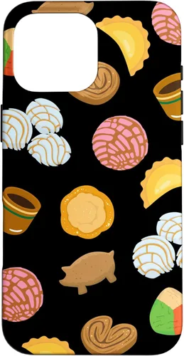 Vista 19 de Conchas Pan Dulce Pattern Black Phone Case Latina Gift Case Case for iPhone 17