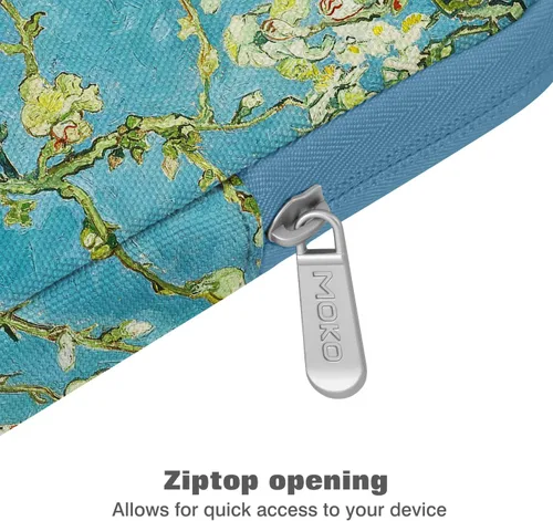 Vista 5 de MoKo Funda de transporte para tablet de 9 a 11 pulgadas, compatible con iPad Air M3 de 11 pulgadas, iPad A16 2025, i-Pad Pro 11 M4, Air 5/4/3, i-Pad