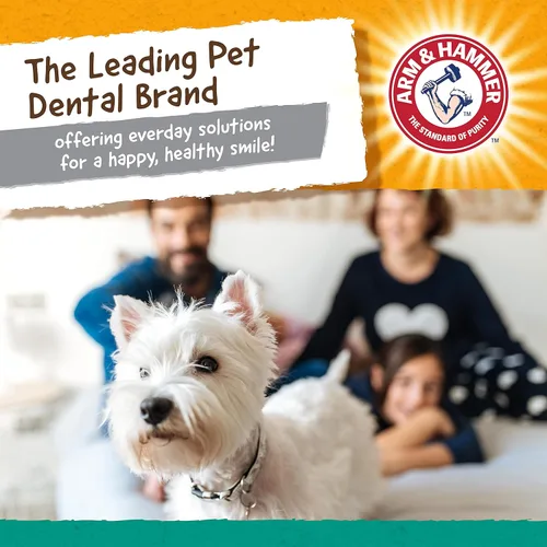 Vista 6 de Arm & Hammer Nubbies T-Bone Masticables dentales para perros, sabor a mantequilla de maní - Juguetes masticables de nailon duraderos para perros