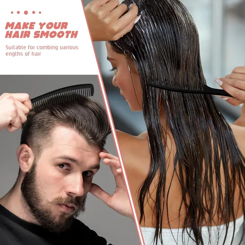 Vista 4 de Paquete de 100 peines de plástico desechables envueltos individualmente a granel para viajes, hotel, refugio, personas sin hogar, hogar de ancianos