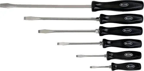 Vista 10 de Williams Juego de destornilladores Endurogrip de 5 piezas, ranuras Keystone, refuerzo hexagonal y Phillips, agarre cómodo que evita