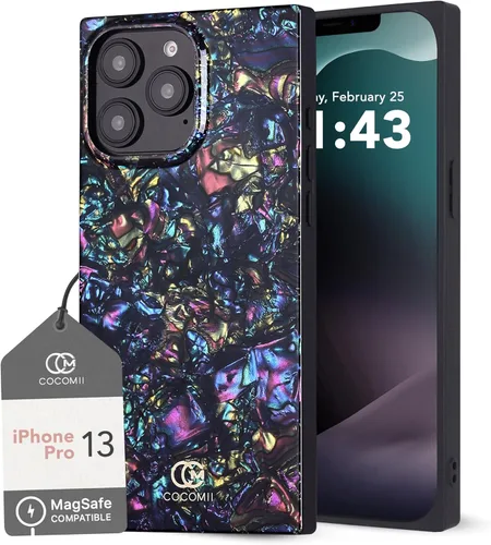 Vista 78 de Cocomii - Funda rectangular compatible con iPhone 13 Pro - Compatible con MagSafe, patrón de carey, estampado animal, brillante, magnética