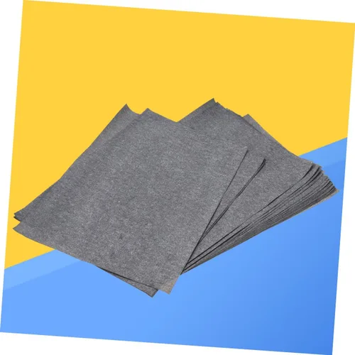 Vista 2 de STOBOK Papel de transferencia de 100 hojas de papel de calco de grafito negro gris para pintar proyectos de dibujo para facilitar la transferencia