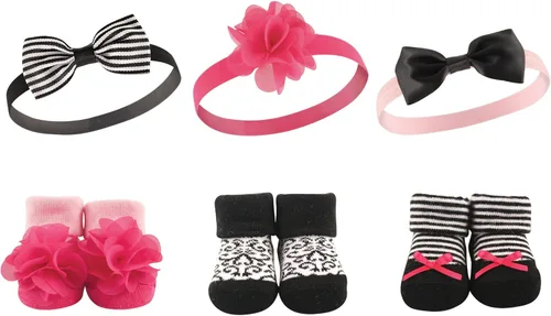 Vista 27 de Hudson Baby Conjunto de regalo de diadema y calcetines para niña