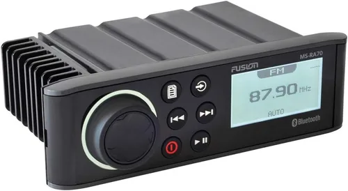 Fusion MS-RA70 Estéreo con 4x50W AM/FM/Bluetooth 2-Zone USB Control inalámbrico para Fusion Link App