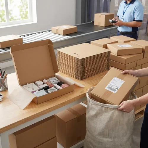 Vista 7 de Juego de 20 cajas de envío de 11 x 8 x 2 pulgadas, caja de cartón corrugado marrón para documentación, envío postal, negocios
