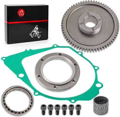 Vista 2 de Kit de Embrague de Arranque+Rodamiento Unidireccional+Engranaje Intermedio para YAMAHA 1987-2014 Raptor Warrior Big Bear Moto 4 350 YFM350 1994-1998