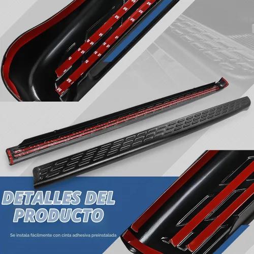 Vista 3 de [Agujeros sin estaca] Par de tapas de rieles de cama trasera Stepside compatibles con Silverado Sierra 1500 2500 2500HD 3500HD 6'6" Fleetside Bed