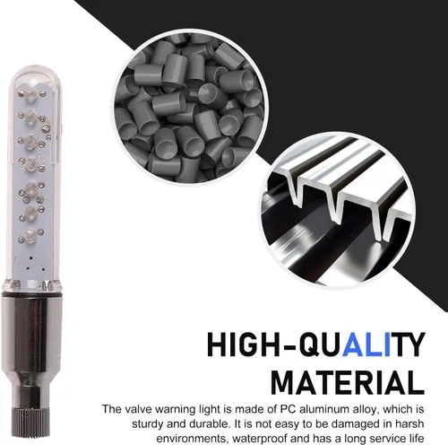 Vista 2 de 2 piezas de luces LED para rueda de bicicleta, luces impermeables para radios de bicicleta, lámpara de neón de cambio de patrón múltiple y parpadeo