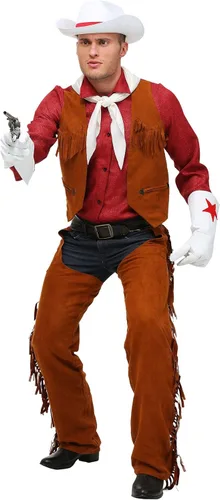 Vista 2 de Disfraz de vaquero de Rodeo para adultos