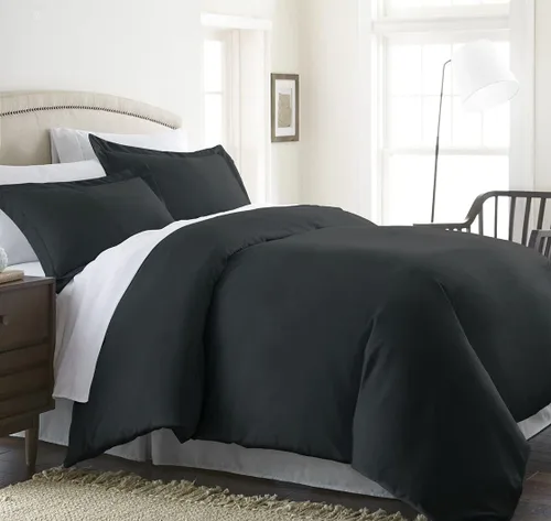 Vista 24 de CELINE LINEN Juego de funda de edredón de 3 piezas resistente a las arrugas y a la decoloración, protege y cubre tu edredón/inserto de edredón