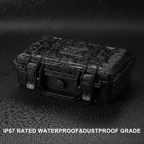 Vista 8 de Mayouko Caja de herramientas portátil con esponja a prueba de golpes, grado impermeable IP67, funda rígida impermeable con inserto de espuma, funda