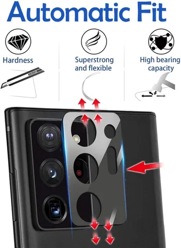 Vista 3 de Suoman Paquete de 3 protectores de lente de cámara Samsung Note 20 Ultra - [aleación de aluminio] [no afecta las tomas nocturnas] Película de vidrio