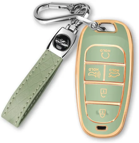 Vista 8 de MILD EAST Funda para llavero Hyundai para Hyundai Sonata Santa fe Tucson Smart 5 botones 2024 2023 2022 2021
