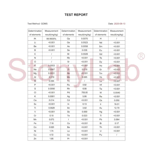 Vista 5 de stonylab Electrodo de disco con disco de platino de 0.079 in de diámetro, pureza del 99,99%, certificado SGS - probado por GDMS, para electroquímica