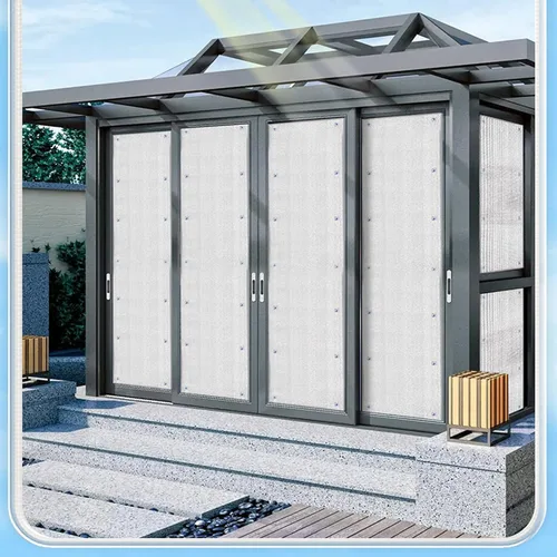 Vista 6 de Película de teñido de ventana con control de calor 99% anti UV, película aislante 100% de bloqueo de luz, visera solar de papel de aluminio