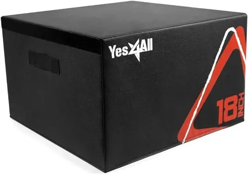 Vista 14 de Yes4All Caja pliométrica ajustable de espuma suave, entrenador de saltos - Para ejercicios pliométricos y acondicionamiento, múltiples variaciones