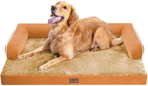 Vista 99 de Cama ortopédica extra grande para perros impermeable: cama de espuma viscoelástica para perros XL y extra grandes, sofá sofá, lavable con funda
