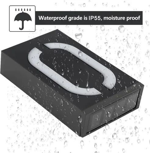 Vista 4 de Luz solar LED con número de casa, placas iluminadas para exteriores, placa de dirección para casa, hotel, tienda, patio, calle, garaje (digital 6)