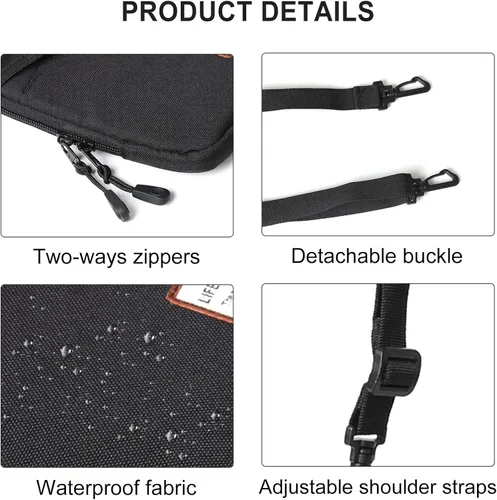 Vista 4 de Mini bolso cruzado pequeño para hombres mujeres mini bolso de mensajero