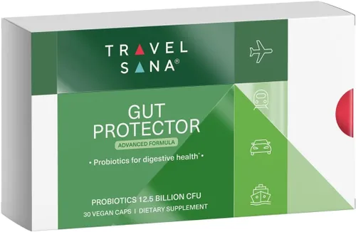 Probióticos de viaje para la salud digestiva, apoyo inmunológico y diarrea ocasional del viajero | Probióticos para la salud intestinal | Suplemento
