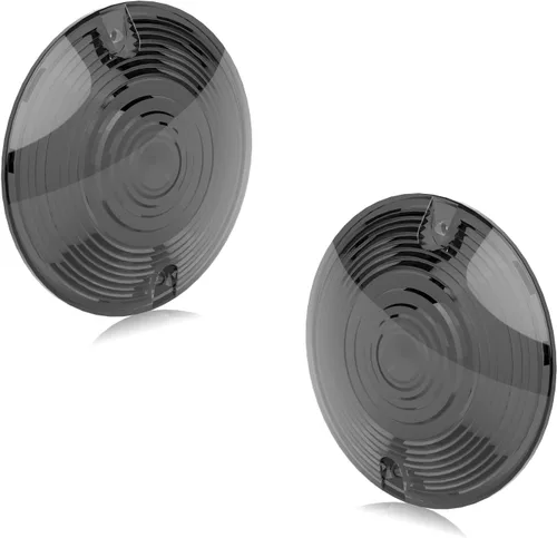 Vista 7 de NTHREEAUTO - Cubierta de lente de luz direccional plana de 3 1/4 pulgadas ámbar compatible con Harley Touring Electra Glide Road King Softail